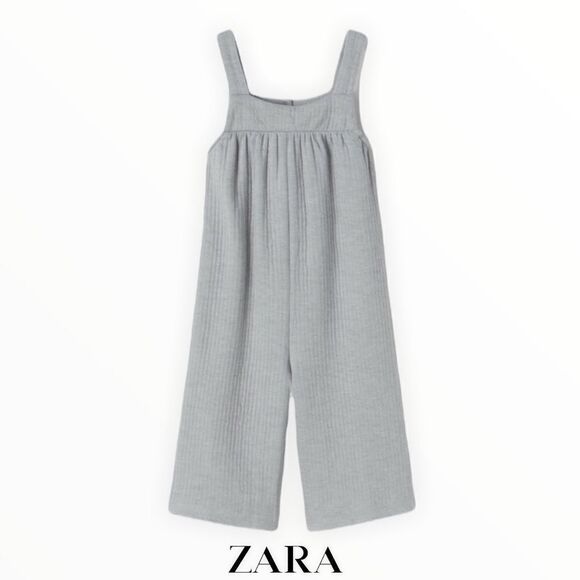 ZARA Kids | Gray | TEXTURED JUMPSUIT - Picture 1 of 4